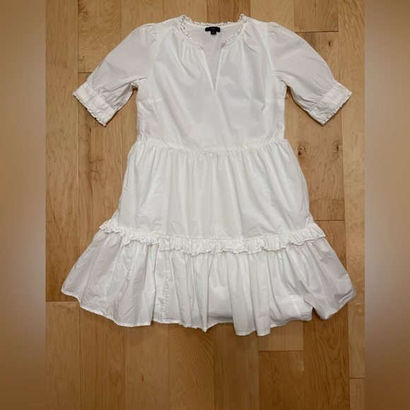 J. Crew Dresses & Skirts - J. Crew women’s white ruffle tiered sundress dress coquette Girlcore size M‎